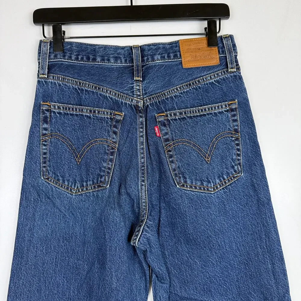 Levi's Premium Ribcage Straight Ankle Jeans High Rise 72693 - 27 W27 L29